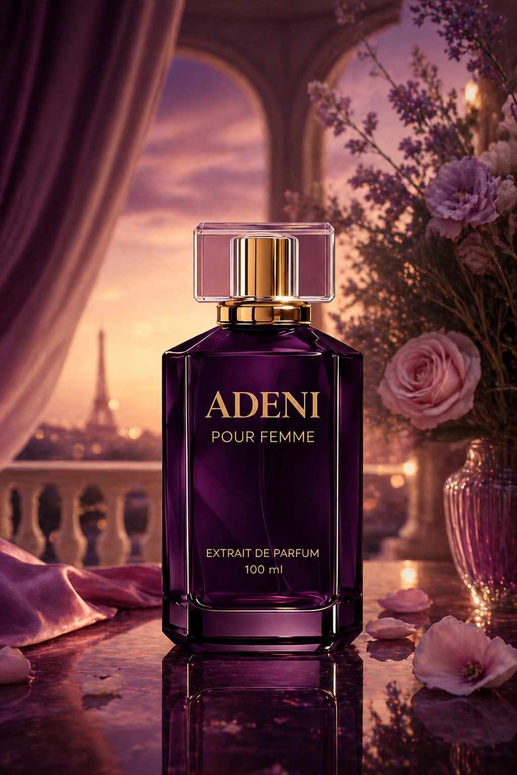 ADENI Pour Femme premium perfume — floral, spiced and woody luxury scent