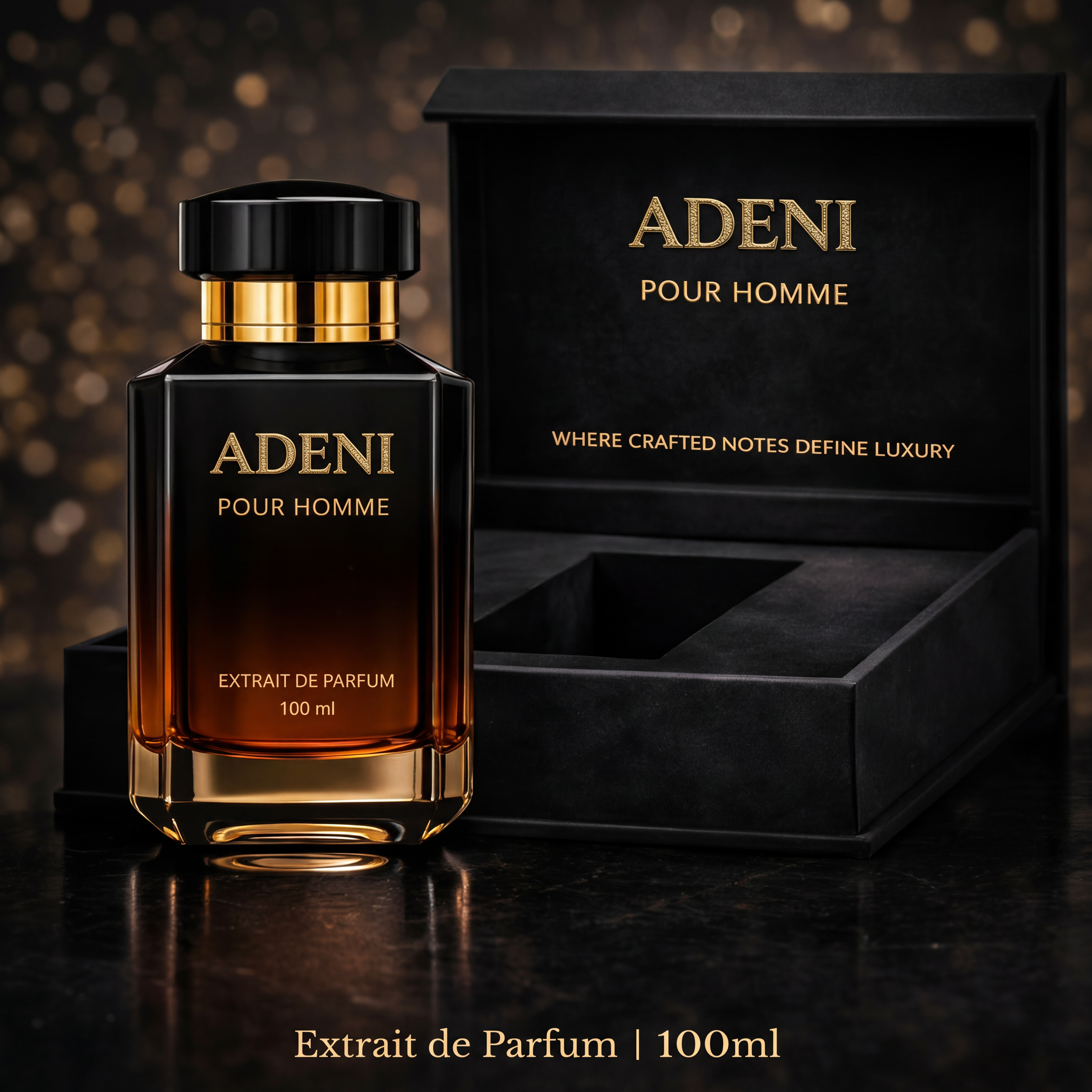 ADENI Pour Homme Extrait de Parfum 100ml with luxury gift box — men's perfume