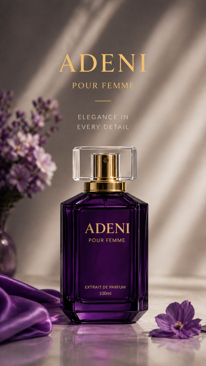 ADENI Pour Femme Extrait de Parfum 100ml — luxury perfume bottle for women