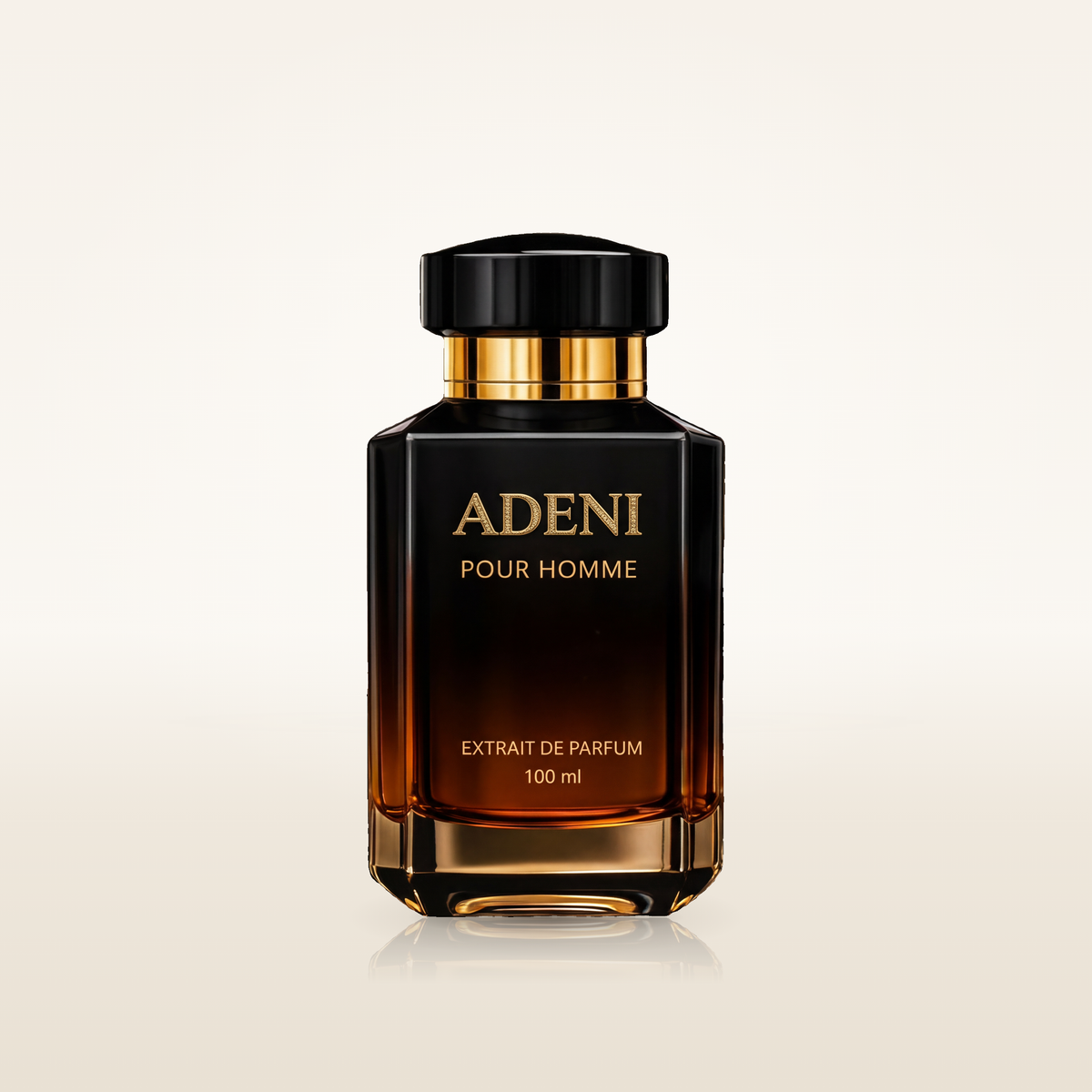 ADENI Pour Homme Extrait de Parfum 100ml bottle on ivory background
